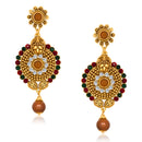 Amina Creation Gold Plated Dangler Earrings