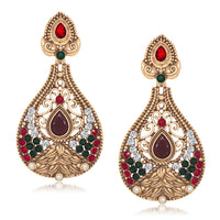 Amina Creation Gold Plated Dangler Earrings