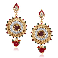 Amina Creation Gold Plated Dangler Earrings