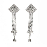 Eugenia Silver Plated Austrian Stone Dangler Earrings
