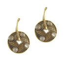 Urbana Antique Gold Plated  Dangler Earrings - 1306513
