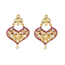 Amina Creation Gold Plated Dangler Earrings