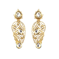 Amina Creation Gold Plated Dangler Earrings