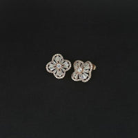 Urthn AD Stone Gold Plated Stud Earrings - 1308046B