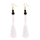 Tip Top Fashions White Gold Plated Thread Earrings - 1308356K