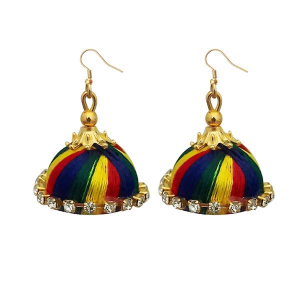 Jeweljunk Austrian Stone Multi Thread Earrings - 1309074C