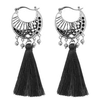 Jeweljunk Gold Plated Black Thread Earrings - 1310954A