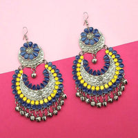 Tip Top Fashions Yellow Meenakari Afghani Earrings - 1311058J