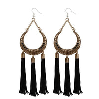 Jeweljunk Antique Gold Plated Stone Pack Of 6 Thread Earrings