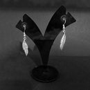 Jewljunk Oxidised Leaf Design Dangler Earrings - 1314569
