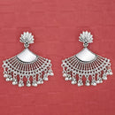 Tip Top Fashions Silver Plated Mirror Dangler Earrings - 1314704