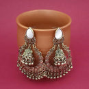 Tip Top Fashions Gold Plated Mirror Dangler Earrings - 1314817B