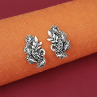 Jeweljunk Oxidised Plated Stud Earrings - 1316011