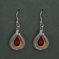 Tip Top Fashions Rhodium Plated Multi Thread Dangler Earrings - 1316102B