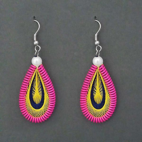 Tip Top Fashions Rhodium Plated Multi Thread Dangler Earrings  - 1316105B