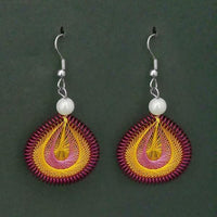 Tip Top Fashions Rhodium Plated Multi Thread Dangler Earrings - 1316108P
