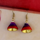 Jeweljunk Multi Gold Plated Thread Earrings
