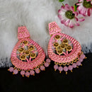 Amina Creation Gold Plated Meenakari Dangler Earrings Assorted Color