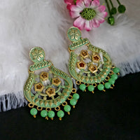 Amina Creation Gold Plated Meenakari Dangler Earrings Assorted Color
