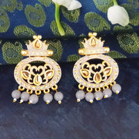 Amina Creation Gold Plated Meenakari Dangler Earrings Assorted Color
