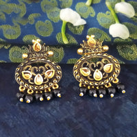Amina Creation Gold Plated Meenakari Dangler Earrings Assorted Color