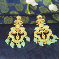 Amina Creation Gold Plated Meenakari Dangler Earrings Assorted Color