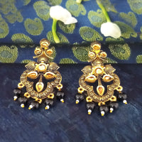 Amina Creation Gold Plated Meenakari Dangler Earrings Assorted Color