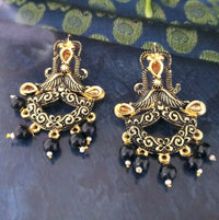 Amina Creation Gold Plated Meenakari Dangler Earrings Assorted Color