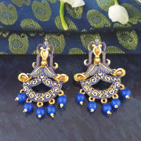 Amina Creation Gold Plated Meenakari Dangler Earrings Assorted Color