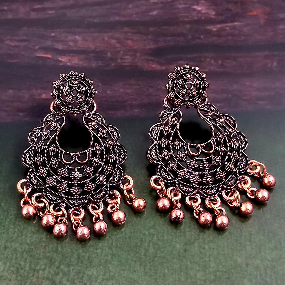 Woma Antiqe Gold Plated Dangler Earrings  - 1318241B