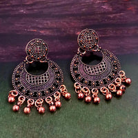 Woma Antiqe Gold Plated Dangler Earrings  - 1318244B