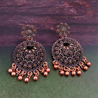 Woma Antiqe Gold Plated Dangler Earrings  - 1318247B