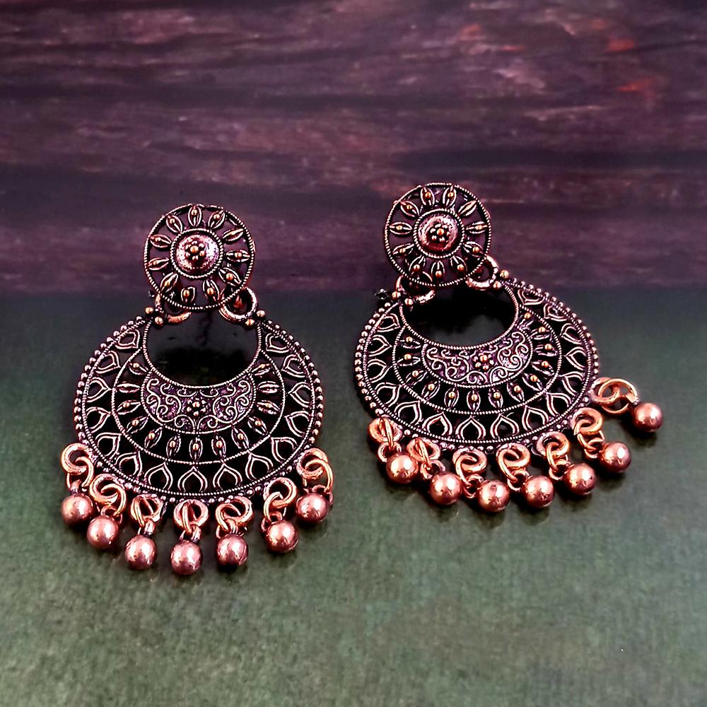 Woma Antiqe Gold Plated Dangler Earrings  - 1318251B