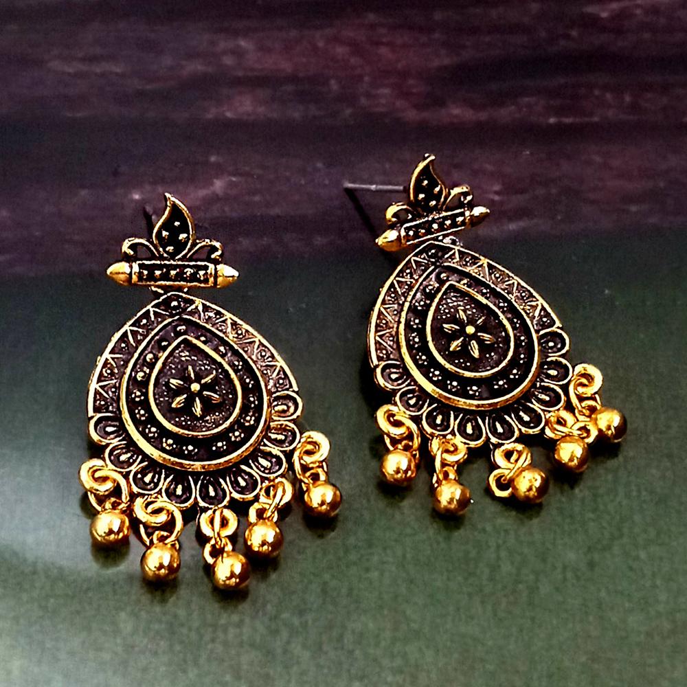 Woma Gold Plated Dangler Earrings  - 1318260A