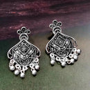 Woma Silver Plated Dangler Earrings  - 1318261