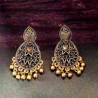 Woma Gold Plated Dangler Earrings  - 1318302A