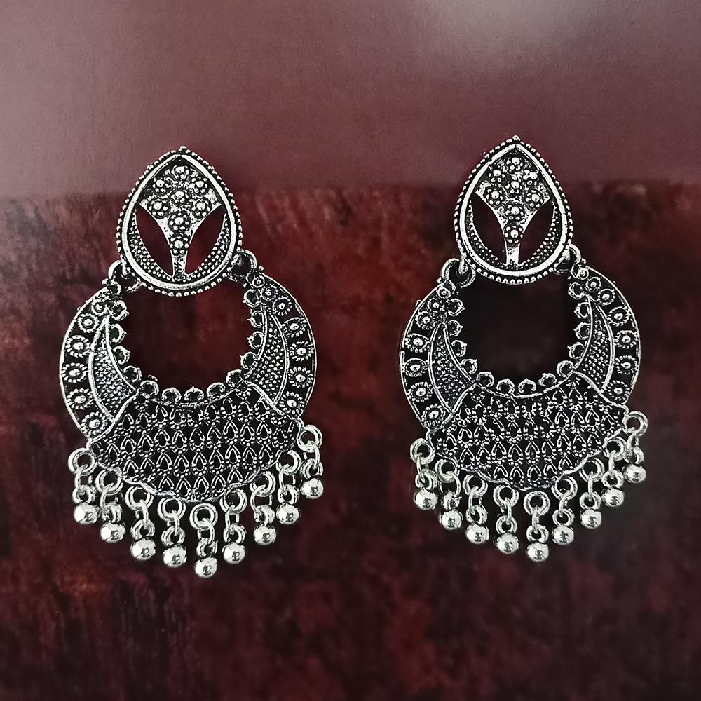 Woma Oxidised Plated Dangler Earrings  - 1318378