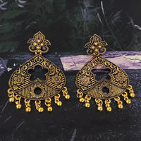 Woma Gold Plated Dangler Earrings  - 1318398