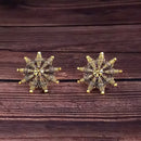 Woma Floral Gold Plated Stud Earrings