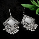 Jeweljunk Silver Plated Dangler Mirror Earring