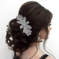 Apurva Pearls White Austrian Stone Hair Brooch - 1502082