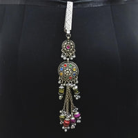 Jeweljunk Oxidised Plated Multi Kundan Challa -1503815