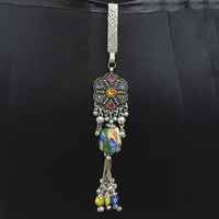 Jeweljunk Oxidised Plated Multi Kundan Challa -1503818