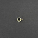 Jeweljunk Green Beads Oxidised Silver Plated Nose Ring  -  1505016E
