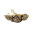 Apurva Pearls Purple Austrian Stone Barrette Hair Clip - 1505235A
