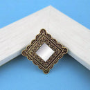 Tip Top Fashions Antique Gold Plated Mirror Adjustable Finger Ring - 1505506A