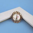 Jeweljunk Antique Gold Plated Paris Design Adjustable Finger Ring - 1505541