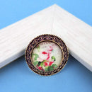 Jeweljunk Antique Gold Plated Floral Adjustable Finger Ring - 1505557