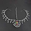 Jeweljunk Oxidised Silver Plated Maang Tikka  -  1505640