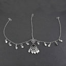 Jeweljunk Oxidised Silver Plated Navratri Special Maang Tikka -1505673
